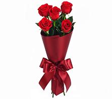 Букет 5 Красных роз Эдлесс Лав в Перевицкий Торжок