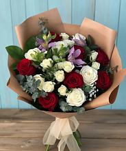Букет цветов из:  Розы и Альстромерии #REPLACE_PRED# Перевицкий Торжок