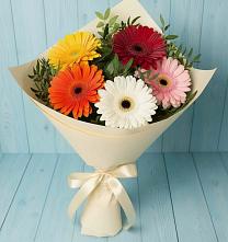 Букет цветов из:  Герберы в Перевицкий Торжок