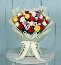 Букет цветов из:  Розы в Перевицкий Торжок