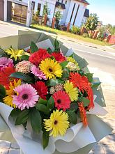Букет цветов из:  Герберы #REPLACE_PRED# Перевицкий Торжок