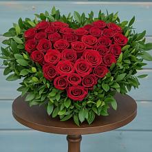 Цветочная композиция из Розы в виде сердца в Перевицкий Торжок