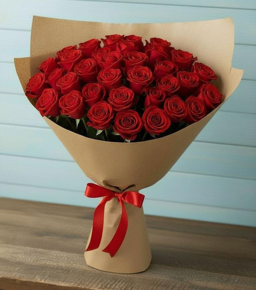 Букет Красные розы Милано в Перевицкий Торжок