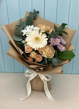 Букет цветов из:  Герберы и Хризантемы в Перевицкий Торжок
