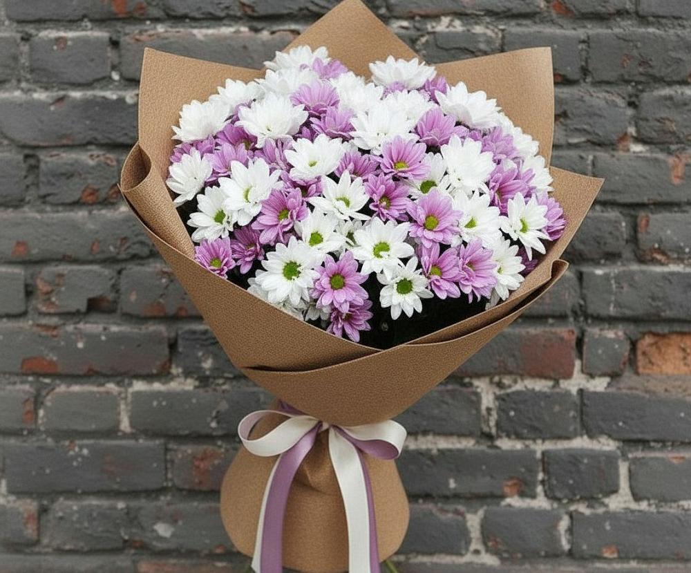 Букет цветов из: Хризантемы в Перевицкий Торжок