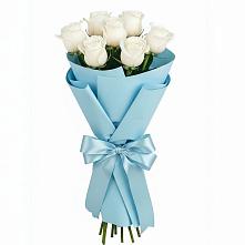 Букет 7 белых роз Проуд в Перевицкий Торжок