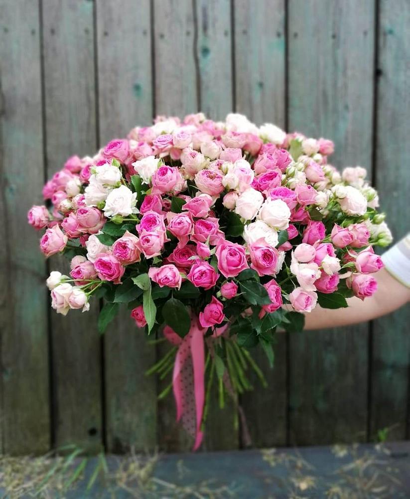 Букет Розовые кустовые розы Натали и Лав Лидия в Перевицкий Торжок