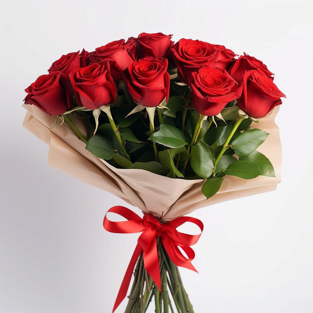 Букет 11 Красных роз Эдлесс Лав в Перевицкий Торжок