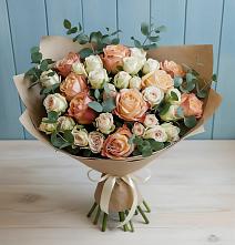Букет цветов из:  Альстромерии и Розы #REPLACE_PRED# Перевицкий Торжок